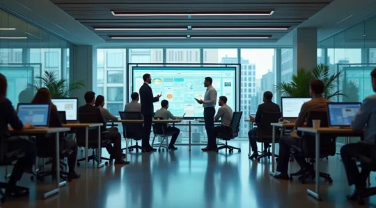 Illustration conceptuelle de la planification des horaires de travail pour améliorer la productivité